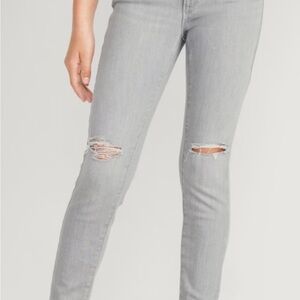 GAP Kids Gray Wash Distressed High Rise Jegging Size 12
